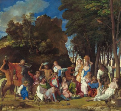 Le Festin des dieux - Giovanni Bellini and Titian