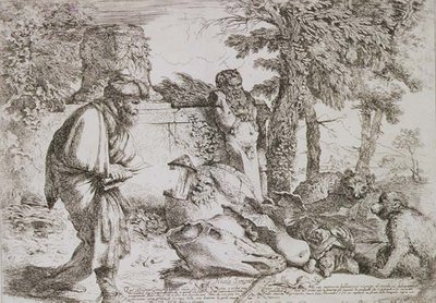 Diogène cherchant un homme honnête - Giovanni Benedetto Castiglione