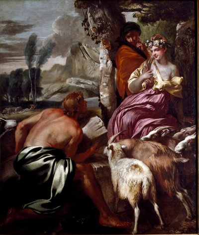 Jacob rencontre Rachel au puits - Giovanni Benedetto Castiglione