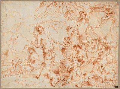 Bacchanale Devant un Hermès - Giovanni Benedetto Castiglione