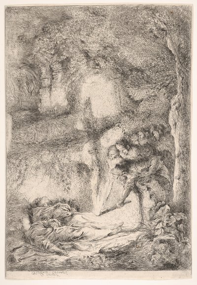 Découverte des corps des saints Pierre et Paul - Giovanni Benedetto Castiglione