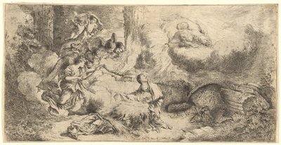 Dieu le Père et les anges adorant l