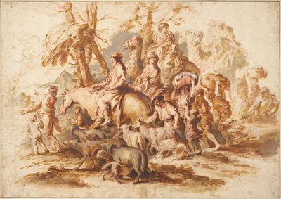 Le retour de Jacob - Giovanni Benedetto Castiglione