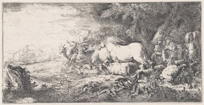 Noé et les animaux entrant dans l