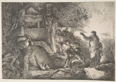 Résurrection de Lazare, 1645-1650 - Giovanni Benedetto Castiglione