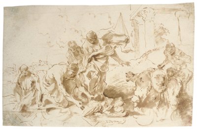 La Découverte de Moïse - Giovanni Benedetto Castiglione