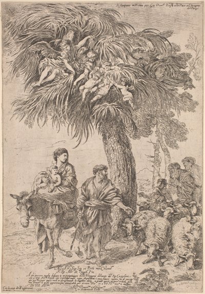 La fuite en Égypte - Giovanni Benedetto Castiglione