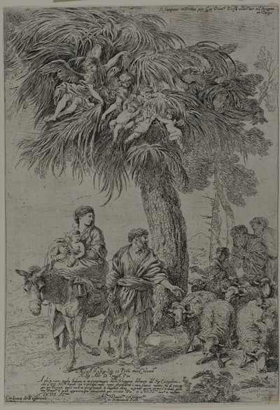 La Fuite en Égypte - Giovanni Benedetto Castiglione