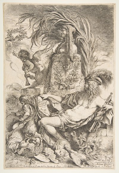 Le Génie de Castiglione, vers 1645-47 publié 1648 - Giovanni Benedetto Castiglione