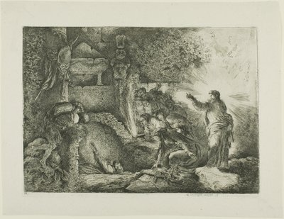 La résurrection de Lazare - Giovanni Benedetto Castiglione