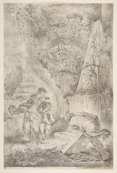 Thésée trouvant les armes de son père - Giovanni Benedetto Castiglione