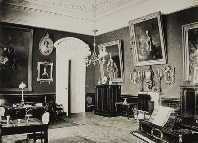 La Résidence Paskevich à Gomel. Salon rouge, années 1860 - Giovanni Bianchi
