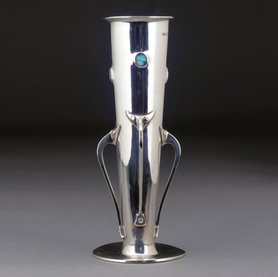 Un vase en argent et turquoise Cymric, 1901 - Giovanni Bigatti