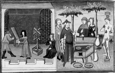 Décaméron, Ambrogiuolo se fait porter dans la maison de Bernabò dans une caisse; Ambrogiuolo est puni pour sa tromperie. Deuxième journée, nouvelle 9 - Giovanni Boccaccio