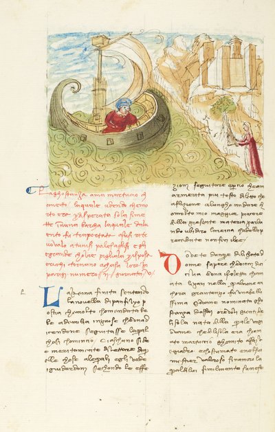 Décaméron, Au gré des flots - Arrivée de Gostanza à Sousse, Cinquième journée, nouvelle 2. - Giovanni Boccaccio