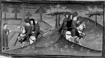 Décaméron, Betto Brunelleschi et sa brigade rencontrent Guido Cavalcanti ; Betto explique à ses amis les paroles de Guido. Sixième journée, nouvelle 9 - Giovanni Boccaccio