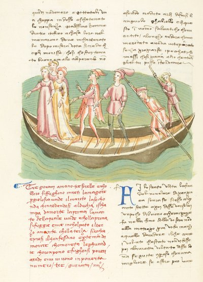 Décaméron, Entremetteur malgré lui - Ninette et ses sœurs naviguant , Quatrième journée, nouvelle 3. - Giovanni Boccaccio