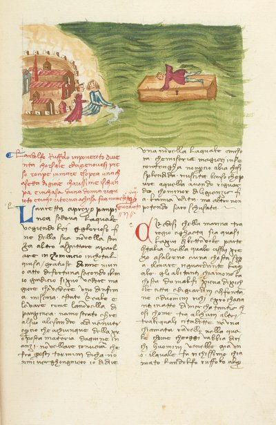 Décaméron, La tempête - Landolfo Rufolo échappant au naufrage , Deuxième journée, nouvelle 4. - Giovanni Boccaccio