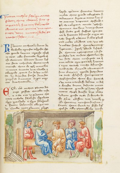 Décaméron, Quand Dieu apprenait le dessin - Michele Scalza et les jeunes gens , Sixième journée, nouvelle 6. - Giovanni Boccaccio