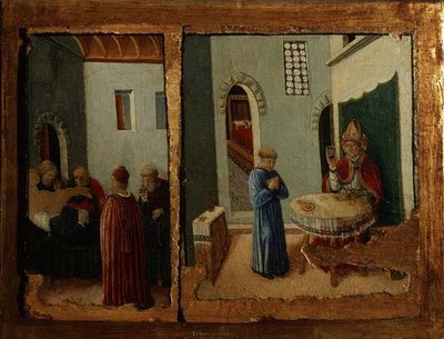 Deux Scènes de la vie de Saint Savino - Giovanni Boccati or Boccatto
