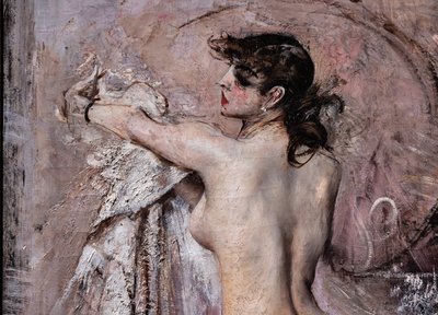 Après le bain (détail) - Giovanni Boldini