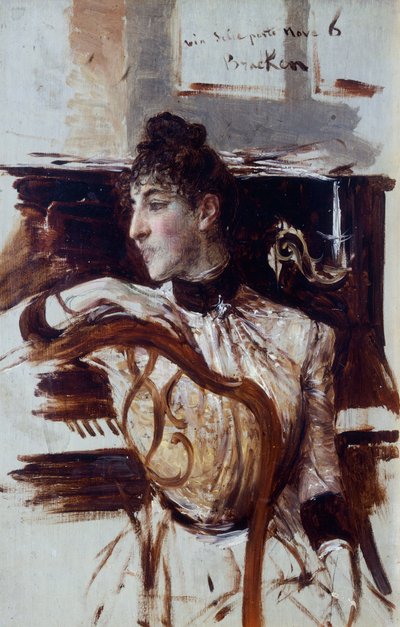 Alaide Banti de profil par Giovanni Boldini (1842-1931) - Giovanni Boldini