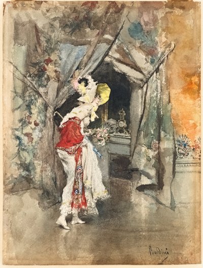 Une femme élégante dans un intérieur, vers 1873 - Giovanni Boldini