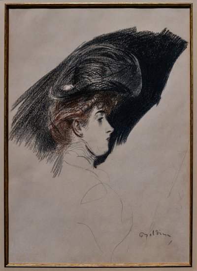 Profil élégant, vers 1880 - Giovanni Boldini