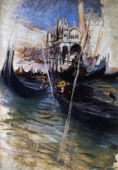 Quai et San Marco à Venise - Giovanni Boldini