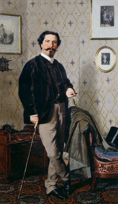 Portrait de Cristiano Banti avec sa canne - Giovanni Boldini