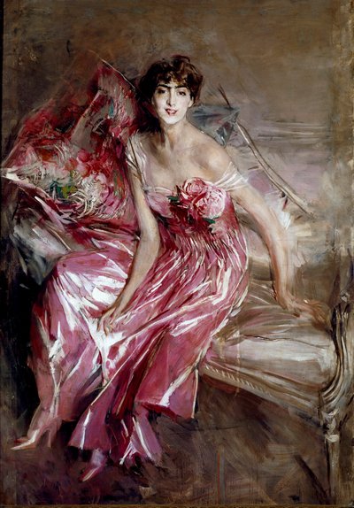 Portrait de Madame Olivia Concha de Fontecilla ou la Dame en rose - Giovanni Boldini