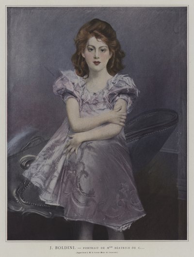Portrait de Mademoiselle Béatrice de C... - Giovanni Boldini