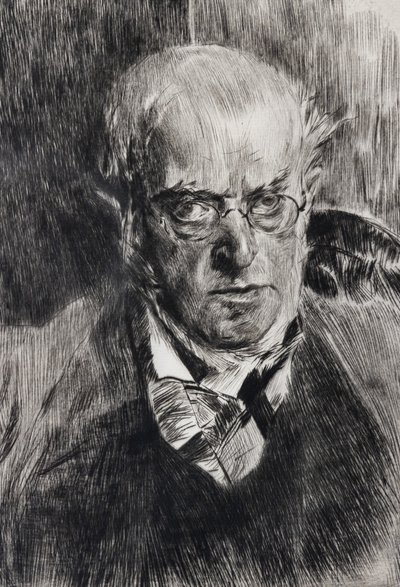 Portrait du Peintre Adolph Menzel (détail) - Giovanni Boldini