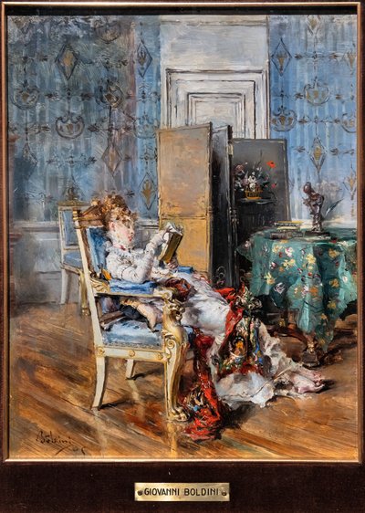 Femme lisant - Giovanni Boldini