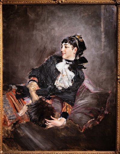 La Comtesse de Rasty sur le Sofa - Giovanni Boldini
