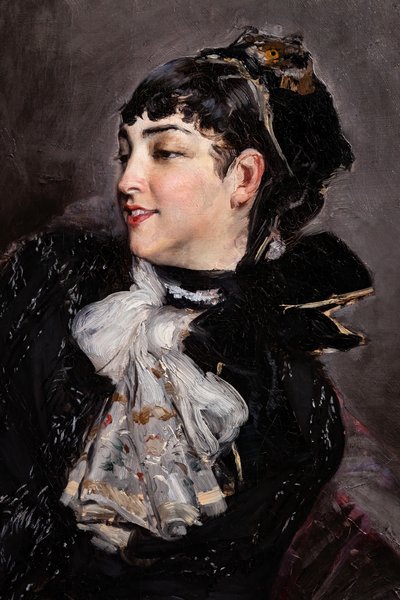 La Comtesse de Rasty sur le Canapé (détail) - Giovanni Boldini