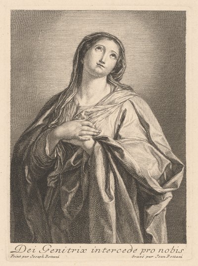 La Vierge - Giovanni Bottani, after Giuseppe Bottani