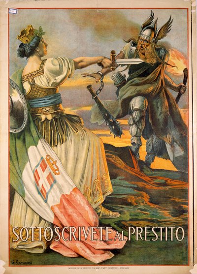 Première Guerre mondiale, Sottoscrivete al prestito (Souscrivez au prêt) - Giovanni Capranesi