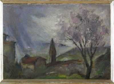 Paysage avec arbres - Giovanni Costetti