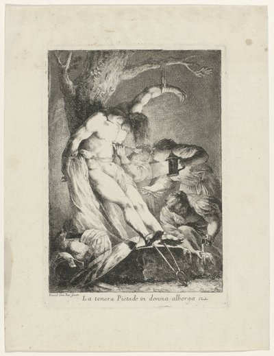 Saint Sébastien soigné par sainte Irène - Giovanni David