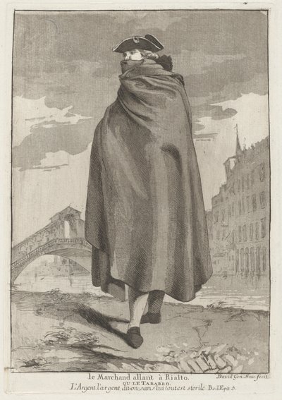 Le Marchand allant à Rialto - Giovanni David