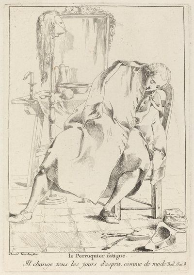Le Perruquier fatigué - Giovanni David