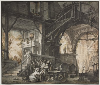 Scène de théâtre, vers 1775-1776 - Giovanni David