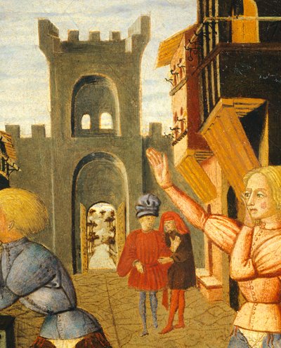 Jeu appelé civettino (détail) - Giovanni Di Ser Giovanni Lo Scheggia Guidi