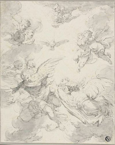 Le Saint-Esprit et les Anges - Giovanni Domenico Ferretti