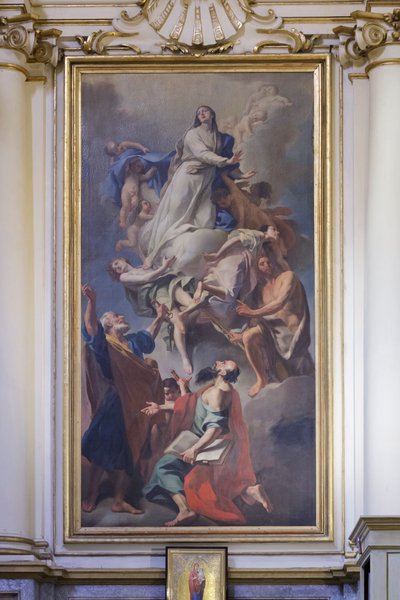 Peinture dédiée à la Vierge, Domenico Pestrini, sanctuaire de la Madonna de San Luca - Giovanni Domenico Piestrini