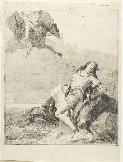 Angélique liée et sur le point d