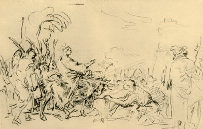 Entrée du Christ à Jérusalem, vers 1759, 1928 - Giovanni Domenico Tiepolo