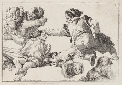 Nains et chiens - Giovanni Domenico Tiepolo
