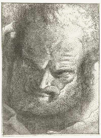 Homme regardant vers le bas - Giovanni Domenico Tiepolo